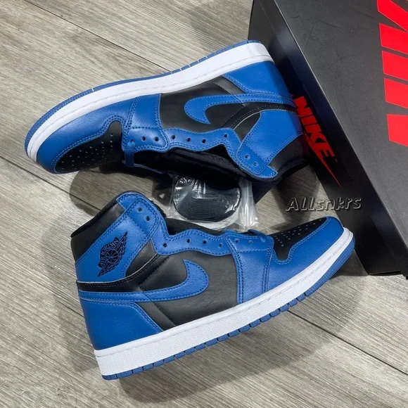 Air Jordan 1 Retro High OG Marina Blue Black M - Picture 6 of 8